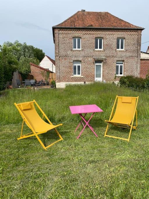 Gite De L'Ancienne Ecole Et Mairie Ligny-sur-Canche Exterior foto